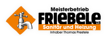 <strong>Friebele e.K.: </strong><br />Logogestaltung mit Signet