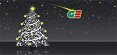 <strong>Weihnachtskarte, LangDIN,<br />4 Seiten, auf Chrom-Papier<br />Silber: </strong><br />Gestaltung, Layoutsatz, EBV,<br />Druckservice